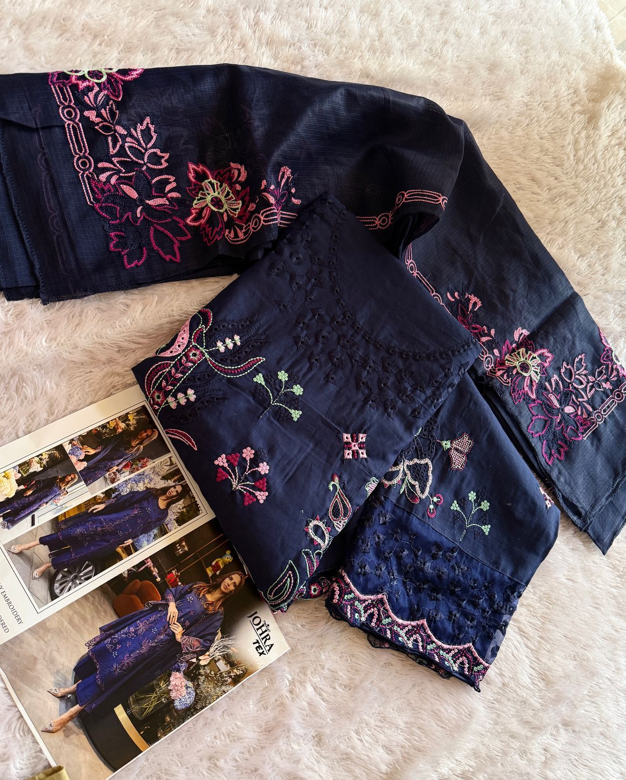 Johra Tex 168 Cambric Cotton Pakistani Salwar Kameez Wholesalers In Delhi